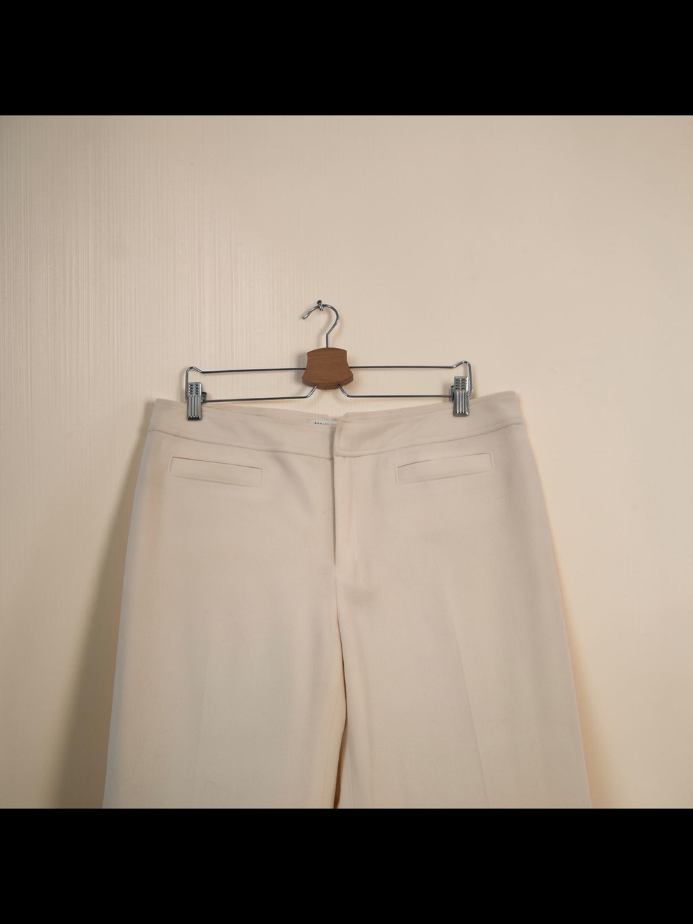 Banana Republic Wide Leg Trousers Beige High Rise Lined 12 - Picture 3 of 6